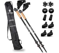 ALPIN LOACKER Bâton de Marche Télescopique Retractable & Accessoires I Nordique Walking Poles I Trekking Ski I Randonnée I en Aluminium ou Carbone Ultraléger Unisex