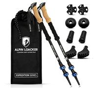 ALPIN LOACKER Bâton de Marche Télescopique Retractable & Accessoires I Nordique Walking Poles I Trekking Ski I Randonnée I en Aluminium ou Carbone Ultraléger Unisex