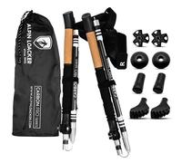 ALPIN LOACKER Bâtons de Trail Running légers Pliables en Carbone et bâtons de randonnée I Bâtons de Trekking de Haute qualité pour l'outdoor et Les Sports de Montagne, 115-135cm