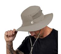 ALPIN LOACKER Chapeau de Pluie imperméable & Chapeau de Soleil léger I Chapeau Outdoor Respirant pour Hommes & Femmes I Chapeau de randonnée Durable en matériaux recyclés I Chapeau de pêcheur, Beige