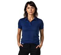 ALPIN LOACKER T Shirt en Laine mérinos pour Femme à Manches Courtes et Polo - Respirant - Séchage Rapide - pour Le Sport et la randonnée - T-Shirt et Haut Thermique, Polo Bleu, M