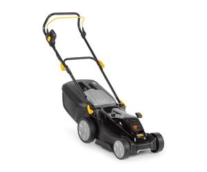 Alpina 293345064/A20 Tondeuse a Batterie AL1 34 Li, 40 V, Noir, Largeur de coupe 34 cm, Bac de ramassage 35 L