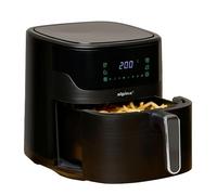 alpina Air Fryer 6L Numérique - Airfryer pour 4 à 6 personnes - Friteuse Sans Huile avec Température Réglable de 80°C à 200°C - Minuterie jusqu'à 60 minutes - Noir