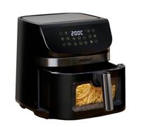 alpina Air Fryer 9L- Airfryer XXL - Friteuse sans Huile avec Écran Digital - Friteuse Electrique avec Minuterie et Température de 60 à 200℃ - avec 8 Programmes de Cuisson et Fenêtre de Visualisation