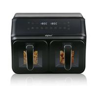 alpina Double Airfryer XXL - Friteuse à air chaud 2x4L - Friteuse à air avec écr