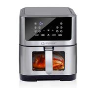 alpina Air Fryer XXL - Friteuse Sans Huile 8L - Friteuse Electrique Température Réglable 80-200°C - Friteuse à Air Minuterie 120 Min - 1800W - Écran Digital