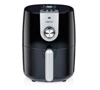 alpina Airfryer 2L Friteuse à air chaud 900W Température réglable de 80 à 200°C pour 2 à 3 personnes Minuteur jusqu'à 60 min Compatible lave-vaisselle Métal Noir