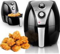 Alpina Friteuse sans Huile - Air Fryer - XL 3,2 Litres - 80-200 Degrés - 1500 Watt - Noir