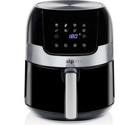 alpina Airfryer 3,5L Friteuse à air chaud 1400W - Température réglable de 80 à 200 °C - Minuterie jusqu'à 60 min - Affichage numérique - Noir