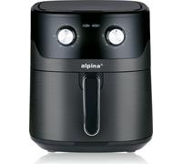 alpina Airfryer XL - Friteuse à air chaud 6L - Air Fryer 2 à 5 personnes - température réglable de 80 à 200 degrés - avec fonction minuterie - four à air chaud 1600W
