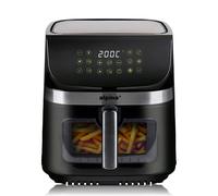 alpina Air Fryer 9L- Airfryer XXL - Friteuse sans Huile avec Écran Digital - Friteuse Electrique avec Minuterie et Température de 60 à 200℃ - avec 8 Programmes de Cuisson et Fenêtre de Visualisation