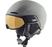 ALPINA Alto Q-Lite - Casque de Ski sûr, Absorbant Les Chocs et réglable Individuellement, avec visière Contrastante, pour Adultes, Black Matt, 59-63