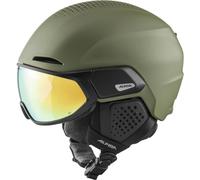ALPINA Alto Q-Lite Casque de Ski Unisex-Adults, Olive Matt, 51-55