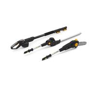 Alpina AM 20 Li Kit Outil multifonction sans fil - 20V 2-en-1 taille-haie et élagueur, 4m de portée, 45cm lame double face et tête tronçonneuse 20cm, batterie et chargeur inclus.