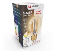 Alpina - Ampoule Smart Wi-Fi, douille E27, puissance 4,9 W, blanc chaud - 8711252254487