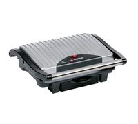 alpina Appareil Croque Monsieur 230V/1000W - Appareil à Panini - Légumes, Pain et Viande - Revêtement Anti-Adhésif - Bac de Récupération - Noir/Rouge