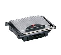 alpina Appareil Croque Monsieur 230V/1000W - Appareil à Panini - Légumes, Pain et Viande - Revêtement Anti-Adhésif - Bac de Récupération - Noir/Rouge