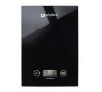 alpina Balance de Cuisine Digitale - Balance Cuisine en g, lb, oz et ml - Balance Alimentaire de Précision avec Fonction Tare - Accessoires Cuisine - 22 x 15,5 cm - Noir