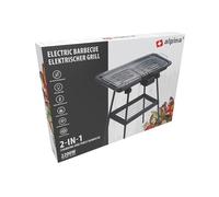 alpina Barbecue Electrique Sur Pied et Table 2-En-1 2200W