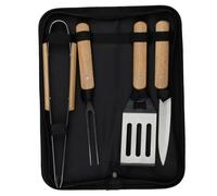 Alpina BBQ Toolset - Ensemble de 4 pièces avec sac de rangement