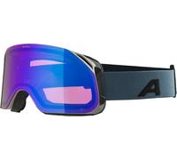 ALPINA BLACKCOMB Q-LITE - Masque de ski stylé pour femmes et hommes, anti-buée, circulation d’air efficace, verre miroité, olive matt
