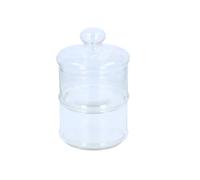 Alpina Bocal de rangement transparent à 2 niveaux - 16 x 28 cm