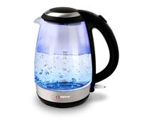 alpina Bouilloire électrique - LED - Verre - Acier inoxydable - Sans fil - 1,7 l