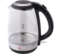 alpina Bouilloire électrique - LED - Verre - Acier inoxydable - Sans fil - 1,7 l