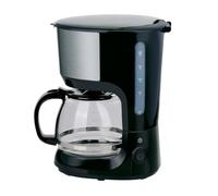 alpina Cafetière à Filtre 750 W - Cafetiere Filtre réutilisable - Machine à Café avec verseuse en verre de 1,25 L - 10 Tasse Cafe par fois - Machine a Café anti-Goutte - Noir