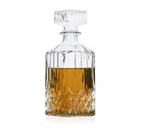 alpina Carafe classique en verre pour whisky, cognac, liqueur - carafe à whisky - bouteille whisky - d'environ 800 ml