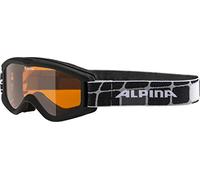 ALPINA CARVY 2.0 - Masque de ski antibuée, extrêmement robuste et incassable avec protection UV 100% pour enfants, black, one size