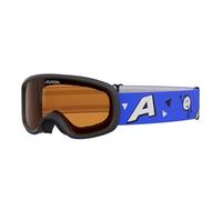ALPINA CARVY 3.0 - Masque de ski anti-buée, extrêmement robuste et incassable, protection UV 100%, taille extra-petite pour enfants, blue matt