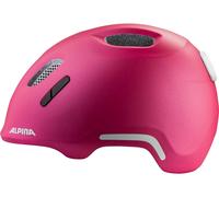 ALPINA XIMO 2 Flash - Casque de vélo léger et sûr pour Enfants avec LED intégrés - Deep Rose Violet Matt - 49-54