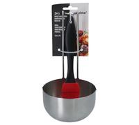 Alpina Casserole à sauce et pinceau pour barbecue 2 pièces