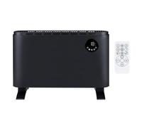 alpina Chauffage Électrique 2000W - Radiateur à Convection avec Thermostat Réglable et 2 Niveaux de Chauffage - Pose Libre ou Murale - Noir