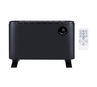 alpina Chauffage Electrique 2000W - Radiateur avec Thermostat Réglable et 3 Niveaux de Chaleur - Chauffage d'appoint Pose Libre ou Murale - Noir