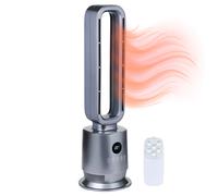 alpina Chauffage et Ventilateur Sans Pales 2000W - Radiateur électrique avec Télécommande - Ventilateur sur Pied Oscillant avec Minuterie - Fan Température Réglable - Chauffage et Climatisation