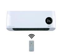 alpina Chauffage Mural 1000-2000W - Chauffage Céramique PTC avec Télécommande - Réglable en Température et Minuterie - Radiateur Mural pour Intérieur, Blanc