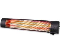 alpina Chauffage radiant terrasse XDYS2000DE - Chauffage infrarouge 2000W - utilisation intérieure et extérieure - IP55 - fixation murale ou plafond - 57 x 11,5 x 11 CM - noir