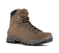 Alpina Chaussures de randonnée tibétaines en cuir pour homme - Chaussures de montagne imperméables avec semelle Vibram et membrane Sympatex - Bottes d'extérieur fabriquées en Europe, marron, 43 EU