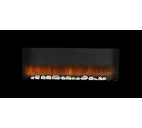 Alpina Cheminée électrique avec Effet feu - Panneau Mural - 1800-2000 W - Télécommande, Noir, 12x94x48