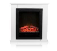 alpina Cheminée Électrique Geneva avec Manteau - Cheminée Décorative 1800W avec [EEK: D]