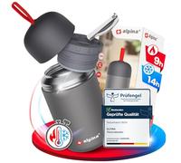 alpina conteneur isotherme - gobelet isotherme étanche de 730 ml compatible avec lave-vaisselle - Longue conservation d’aliments chauds et froids - Bouteille isotherme en acier inoxydable sans BPA