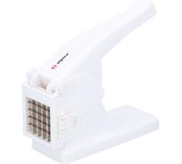 alpina Coupe-frites - 26,5 x 14 x 9 cm - lames en acier inoxydable - blanc