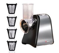 alpina Coupe Légumes Électrique 4 en 1 - Multifonctions - 200 Watts - Acier Inox