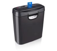 Alpina Destructeur De Documents Papier Broyeur Papier Et Cartes De Crédit 190w - Dechiqueteuse Electrique - Espace Pour 6 Feuilles A4 - Collecteur De 10l - Noir
