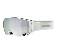 Alpina - Double Jack Mag Quattroflex Mirror S1 + S3 - Masque de ski - white / quattroflex + black spherisch