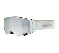 Alpina - Double Jack Mag Quattroflex Mirror S1 + S3 - Masque de ski - white / quattroflex + black spherisch