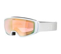 Alpina - Double Jack QV Mirror Photo. S2-4 (VLT 23-6%) - Masque de ski - white matt / mirror gold