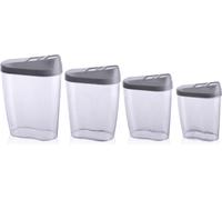 Alpina ED-224996bila Distributeur alimentaire set de 4 pièces blanc